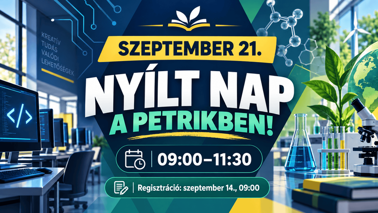 Szeptember 21-ei nyílt nap a Petrikben!